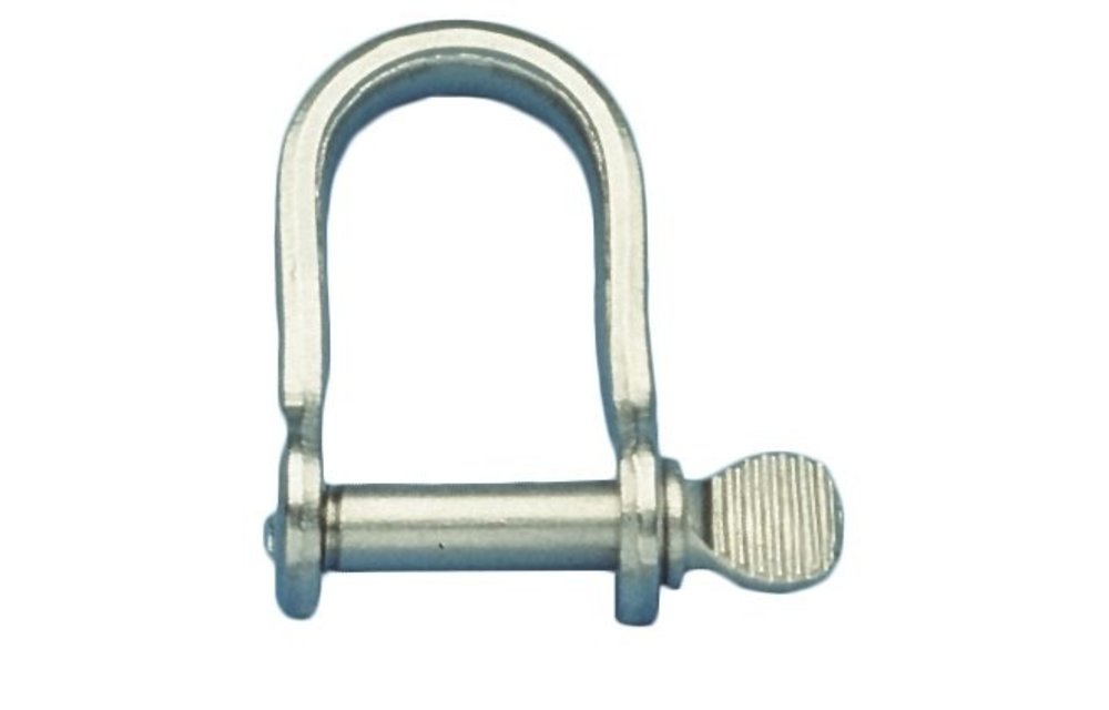 Allpa RVS plaatsluiting  Ø6mm  B=17mm  H=26mm (breekkracht 2050kg)