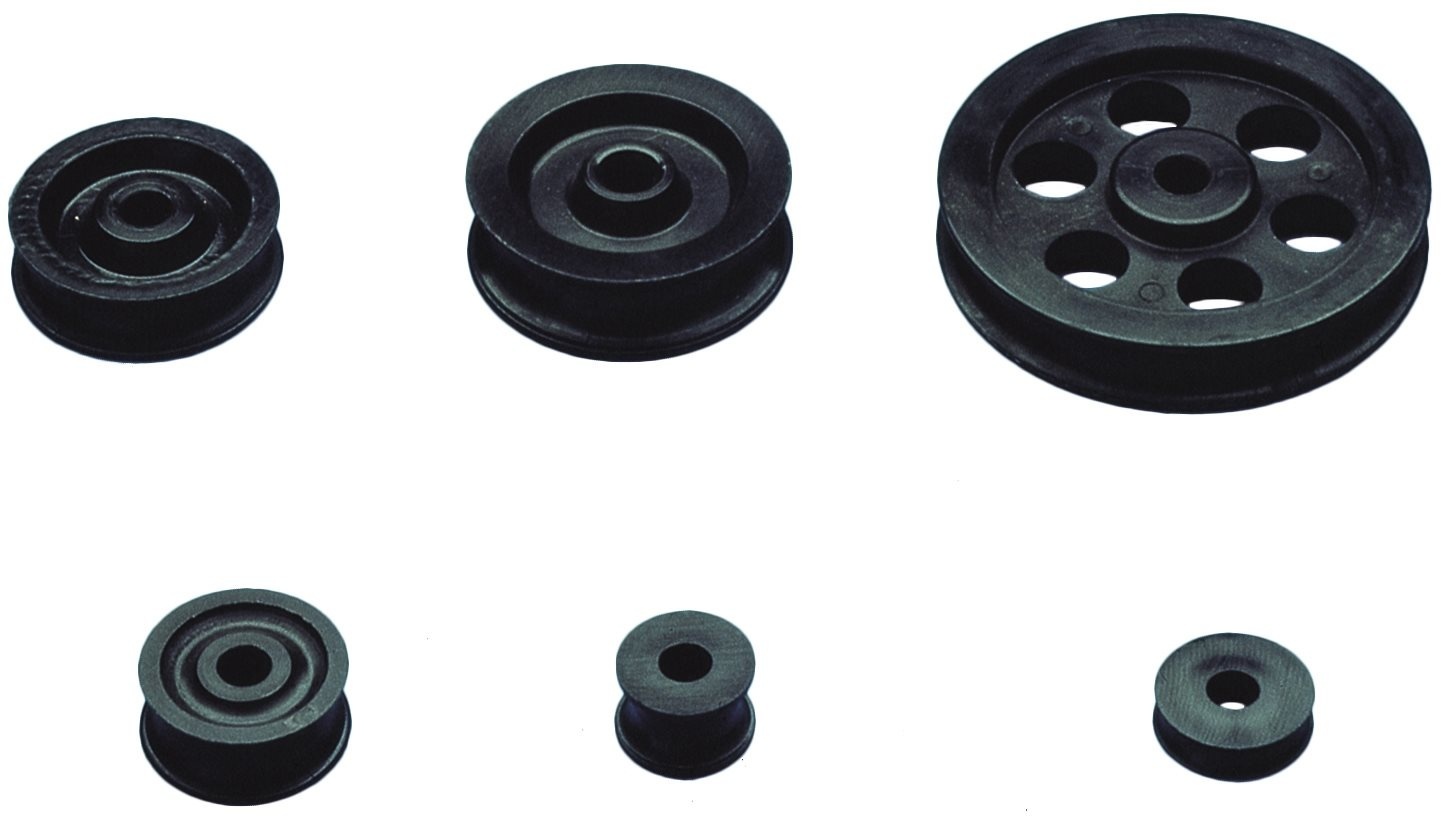 Allpa Nylon schijf Ø22 0mm  H=13 2mm  asgat Ø8 2mm