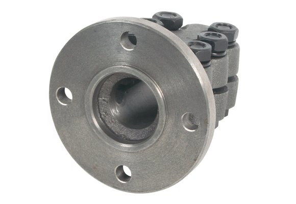 Allpa Stalen klemflens met centreerrand  Ø35mm-as  center (F) Ø100mm  steek (I) Ø120mm (Yanmar)