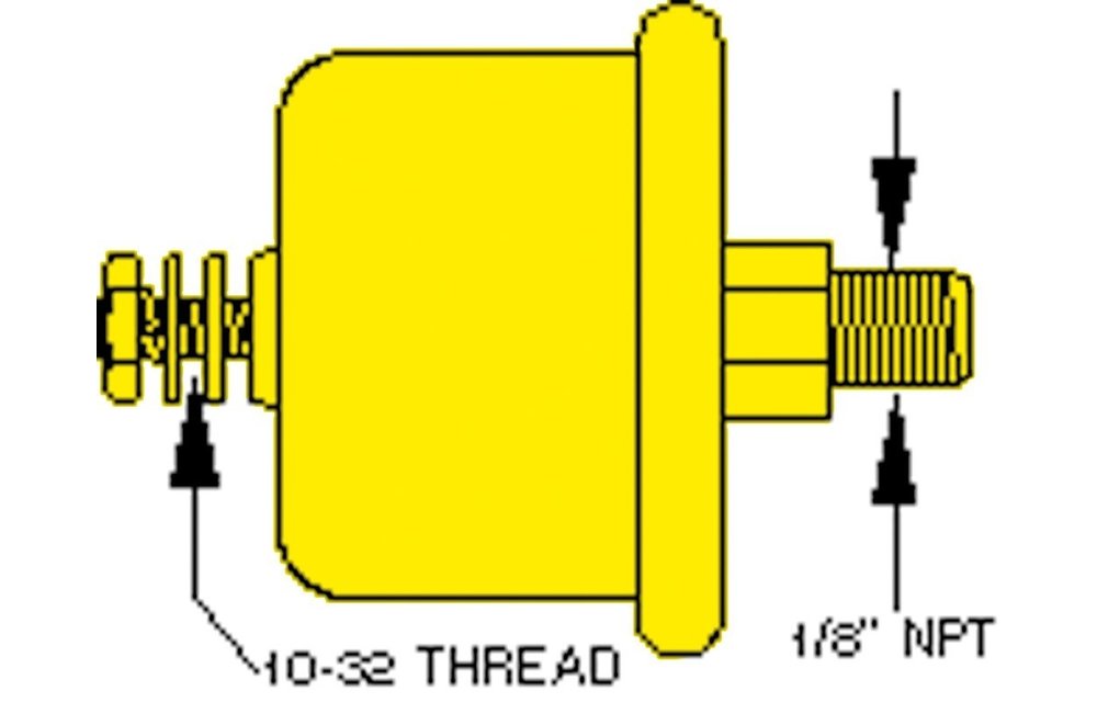 Allpa Oliedrukzender dual station 80Psi (5 5 Bar) 1/8 NPTF (SW: 240-33 Ohm)