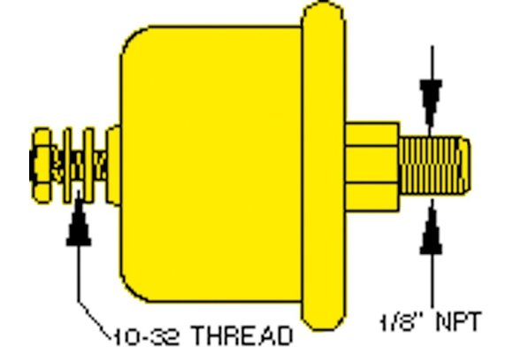 Allpa Oliedrukzender dual station 80Psi (5 5 Bar)  1/8 NPTF (SW: 240-33 Ohm)