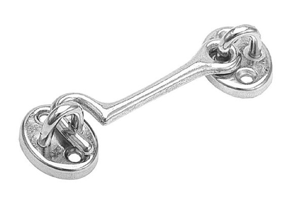 Kajuithaak messing verchroomd 76 mm