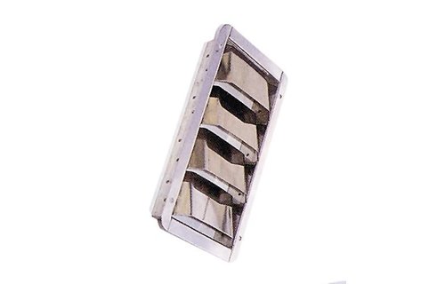 Allpa RVS Ventilatierooster Louvre  240x90x29mm (inbouwmaten)  265x112mm (buitenmaten)