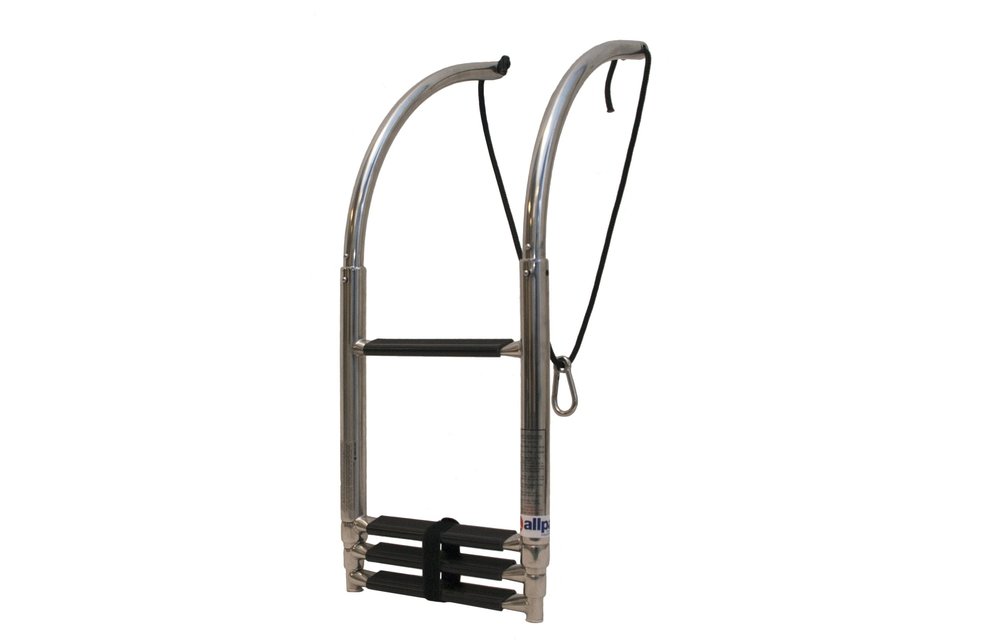 Telescopische RVS 4-traps zwemtrap