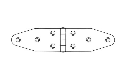 Scharnieren hoogglans gepolijst