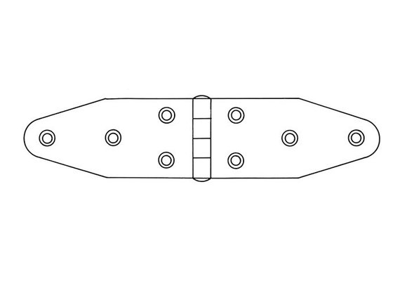 Scharnieren hoogglans gepolijst