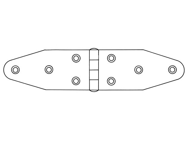 Scharnieren hoogglans gepolijst