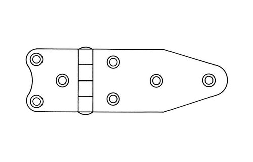 Scharnieren hoogglans gepolijst