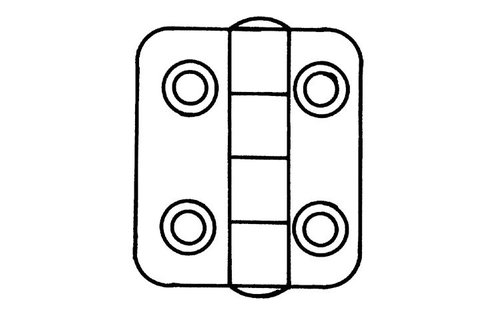 Offset scharnieren RVS 304