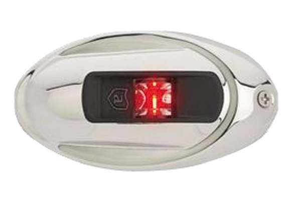 Navigatieverlichting LightArmor LED bakboord RVS ovaal