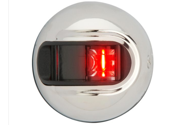 Navigatieverlichting LightArmor LED bakboord RVS verticaal