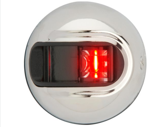 Navigatieverlichting LightArmor LED bakboord RVS verticaal