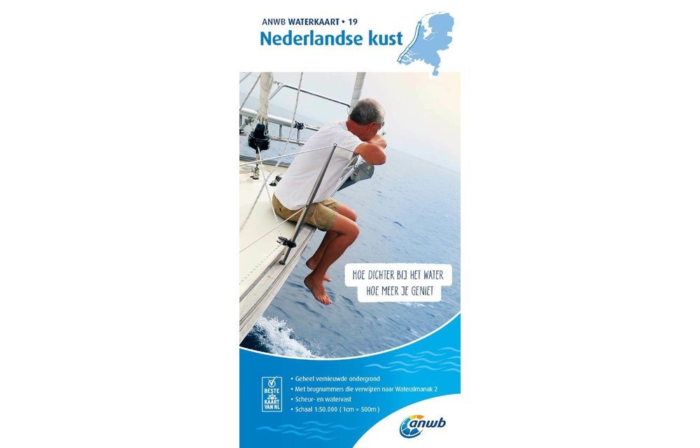 Picasso Mis Nucleair ANWB Waterkaart 19 Nederlandse Kust - BOOTTOTAAL - Boottotaal.be