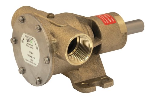 Johnson Pump bronzen impellerpomp F7B-8, 107l/min, binnendraad 1", voetmontage/pulley-aandrijving