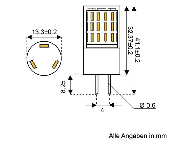 LED vervangingslamp G4 - 45xSMD