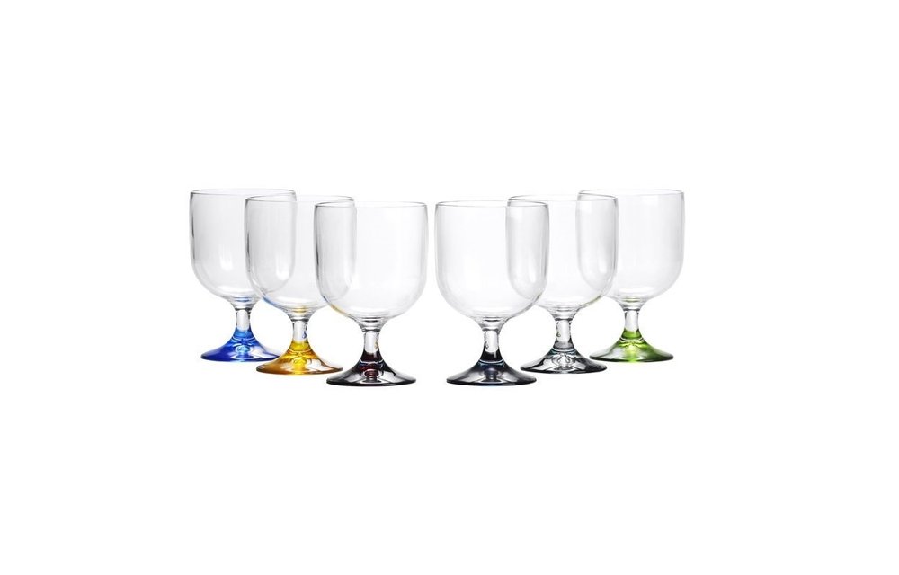 Party - Wijnglazen set | Meerkleurig | hoogte 11,2 cm