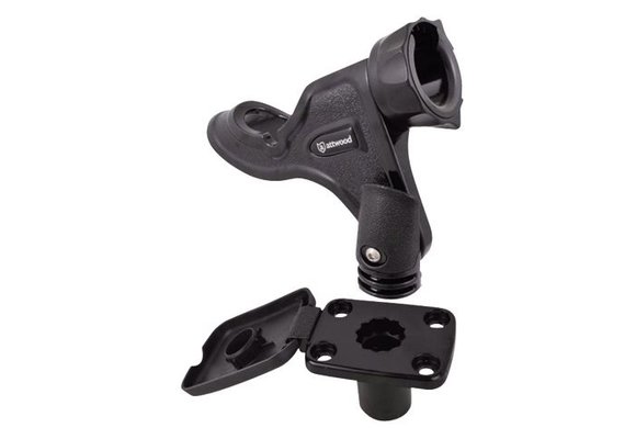 Hengelhouder Pro Series | Zwart met flush montage (inbouw)