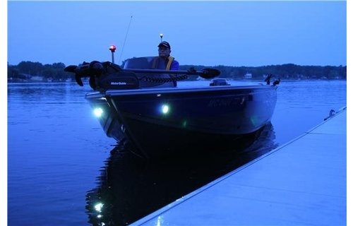 Docking light | Zwart poedercoat cover