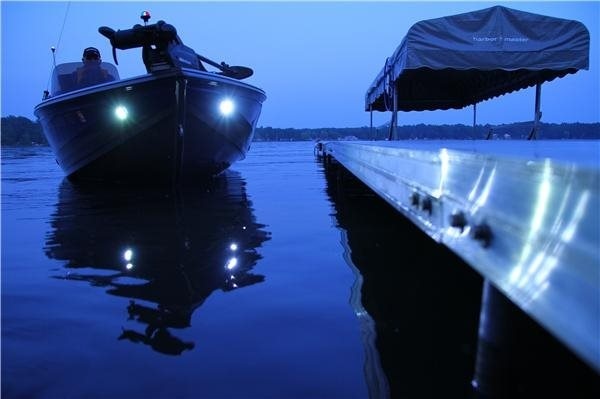 Docking light | Zwart poedercoat cover