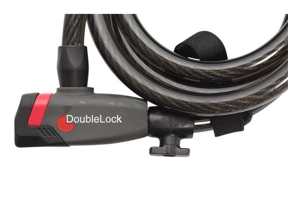 DoubleLock Kabelslot Coil Cable Key 185 CM - 12 MM