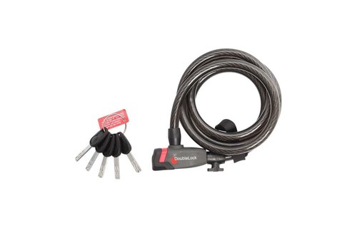 DoubleLock Kabelslot Coil Cable Key 185 CM - 12 MM