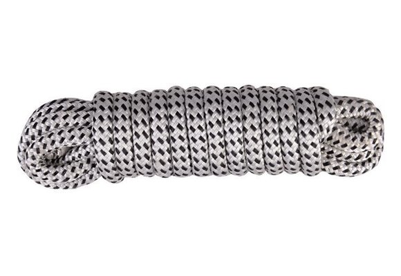 Zwart / wit luxe landvast  Maat: 10mm - 6m