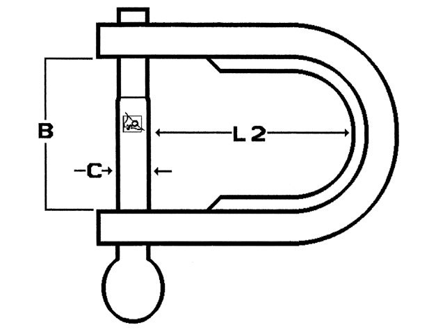 D-sluitingen plaatmodel - geprofileerde beugel , duimschroef