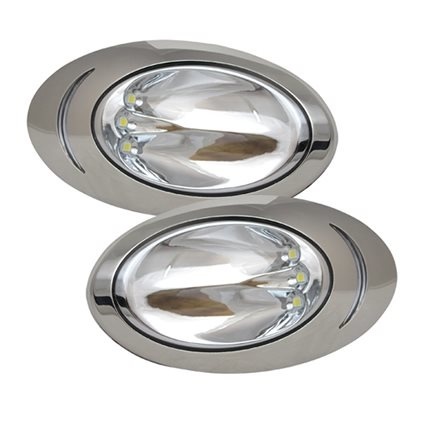 ITC Docking Lights 12V LED rvs316 zijmontage (2st)