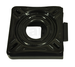 Allpa Afneembaar gelakt stalen draaiplateau (360º) zonder lock  zwart