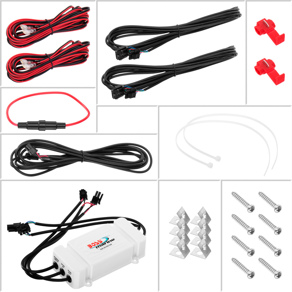 Boss Marine Waterbestendige luidsprekers MRGB65 met LED verlichting