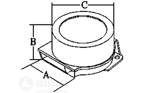 Rvs mini elektrische hoorn 1-tonig