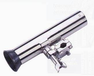 Allpa RVS Verstelbare hengelhouder voor railingmontage (Ø25mm)  L=250mm  max. Ø40mm