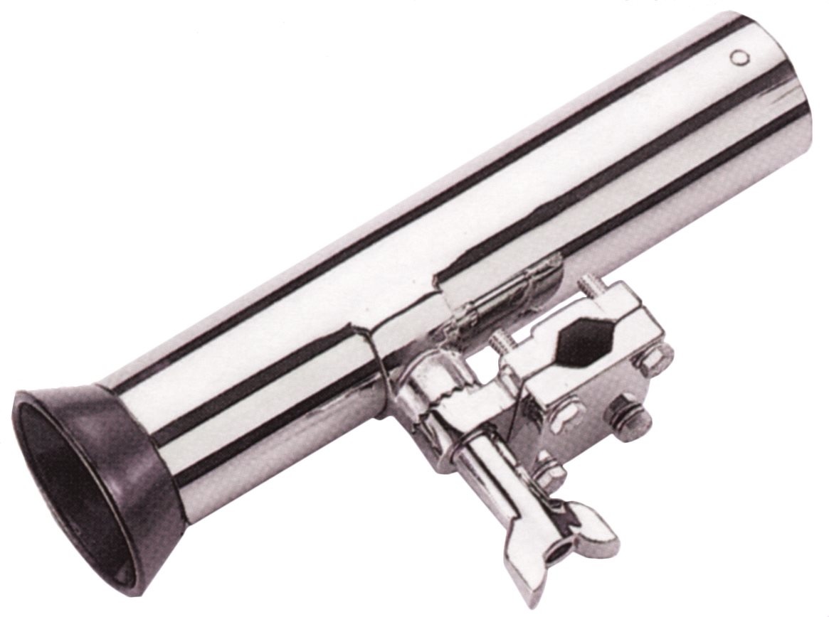 Allpa RVS Verstelbare hengelhouder voor railingmontage (Ø25mm)  L=250mm  max. Ø40mm