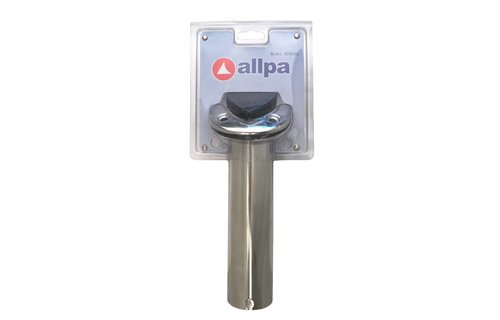 Allpa RVS gegoten inbouw hengelhouder met waterdichte bus  30°  L=240mm  max. Ø40mm