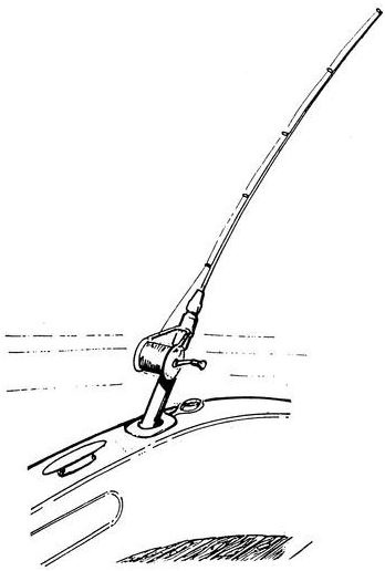 Hengelhouder inbouw  kunststof