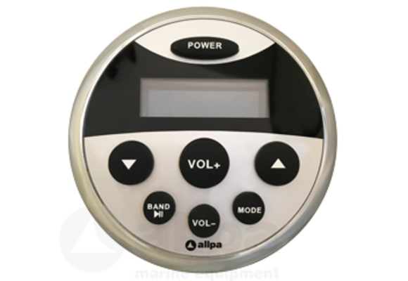 Allpa Waterdichte marine radio  LED verlicht LCD beeldscherm  4x 40W