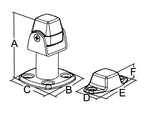 Allpa RVS Magnetische deurhouder