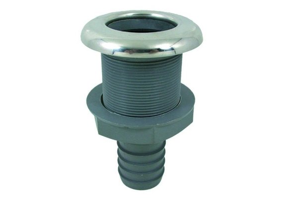 Huiddoorvoer rvs flens