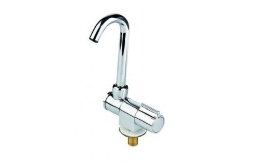 Allpa Verchroomde waterkraan met klapbare & draaibare 14mm-uitloop