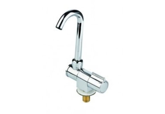 Allpa Verchroomde waterkraan  met klapbare & draaibare 14mm-uitloop