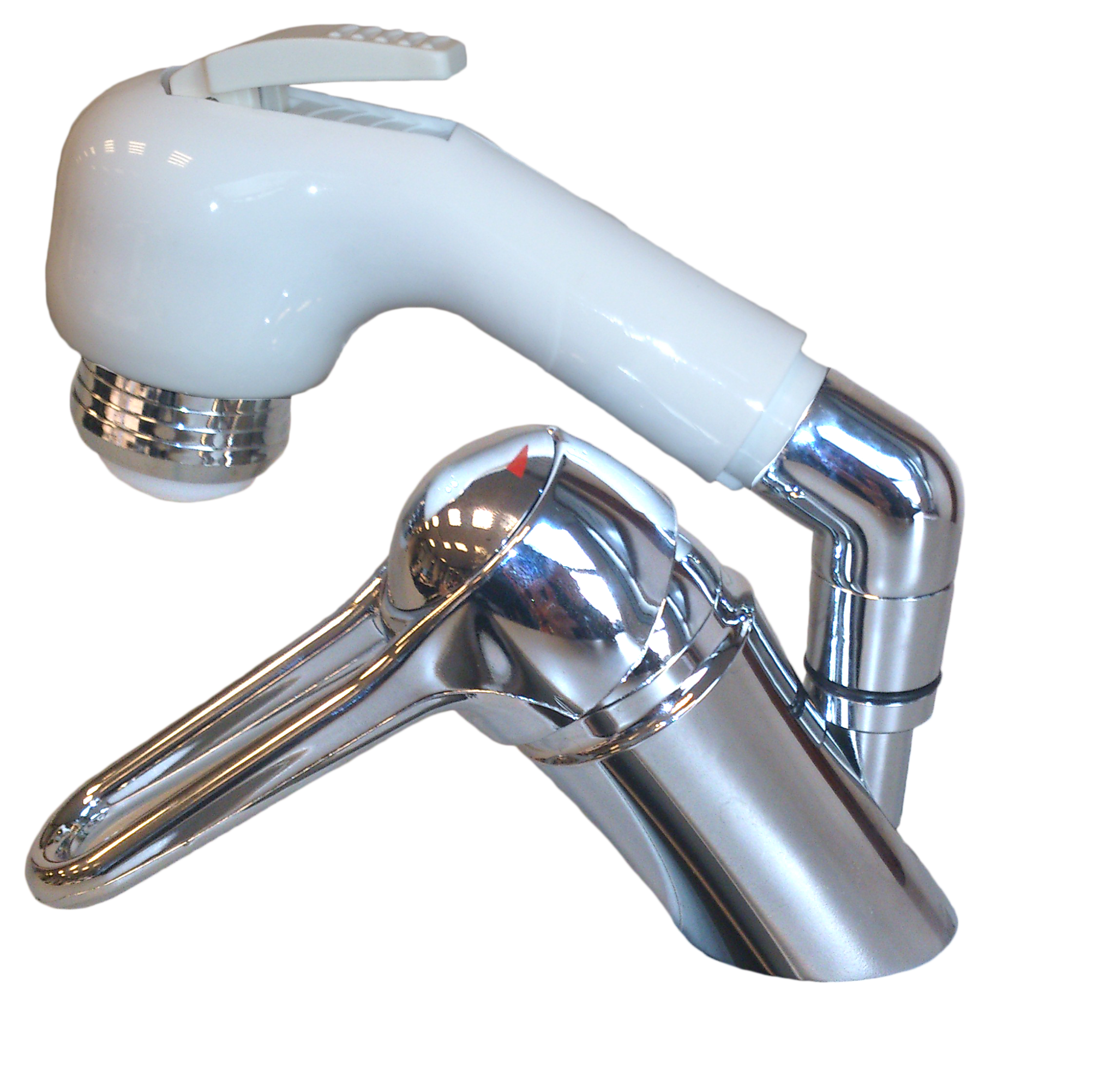 Allpa Verchroomde 1-handel mengkraan met handdouche