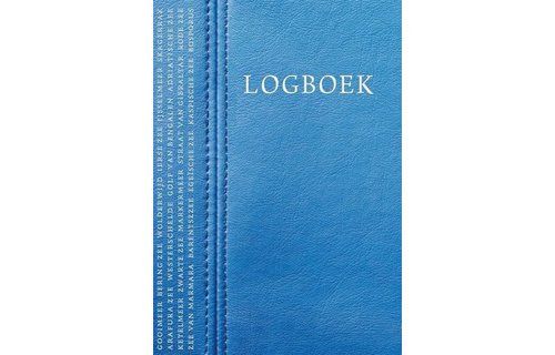 Logboek met leatherlook kaft