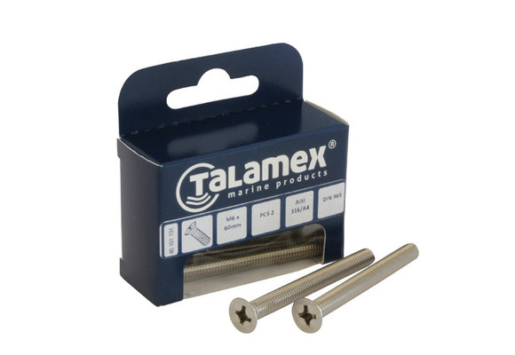 RVS bout plat verzonken