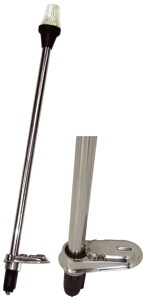 Allpa Rondschijnend toplicht  uitneembaar  12V / 10W  360º  zwart huis met heldere lens  H=545mm