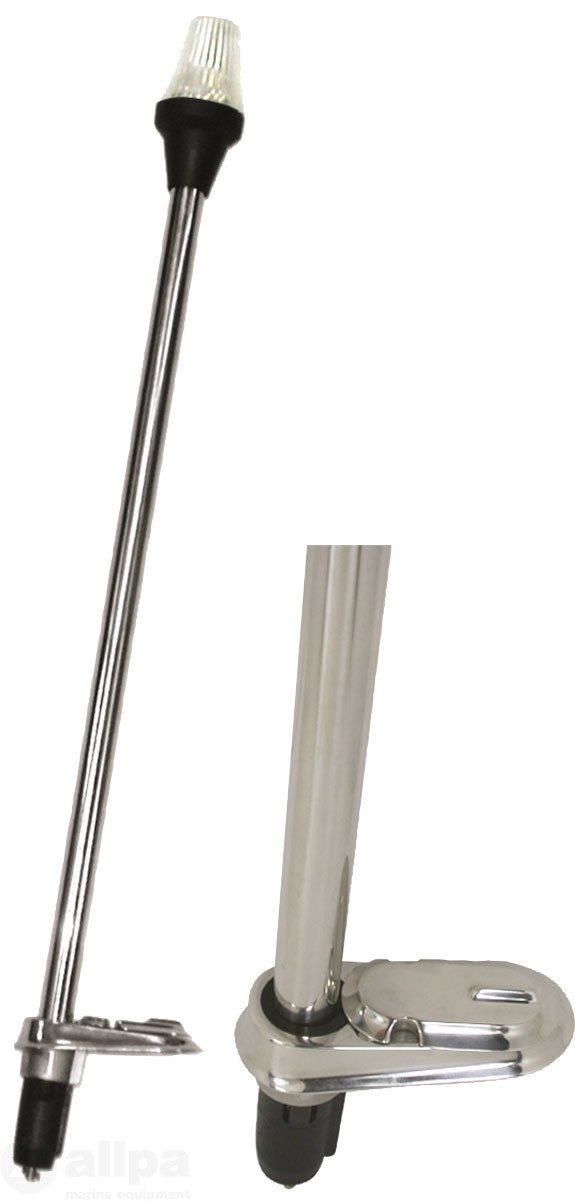 Allpa Rondschijnend toplicht  uitneembaar  12V / 10W  360º  zwart huis met heldere lens  H=545mm