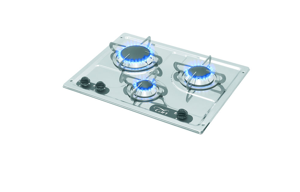 Allpa - Gaskomfoor RVS / 3 branders