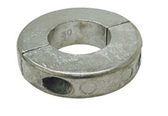 Schroefas anode ringvorm zink