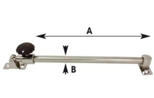 Allpa RVS Luikuitzetter  telescopisch  A-min 300mm / A-max 430mm  B=13mm
