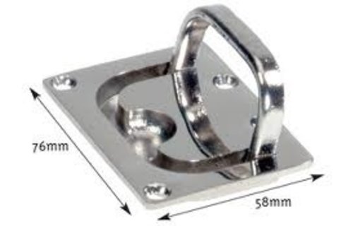 Allpa RVS Luikring  76x58mm