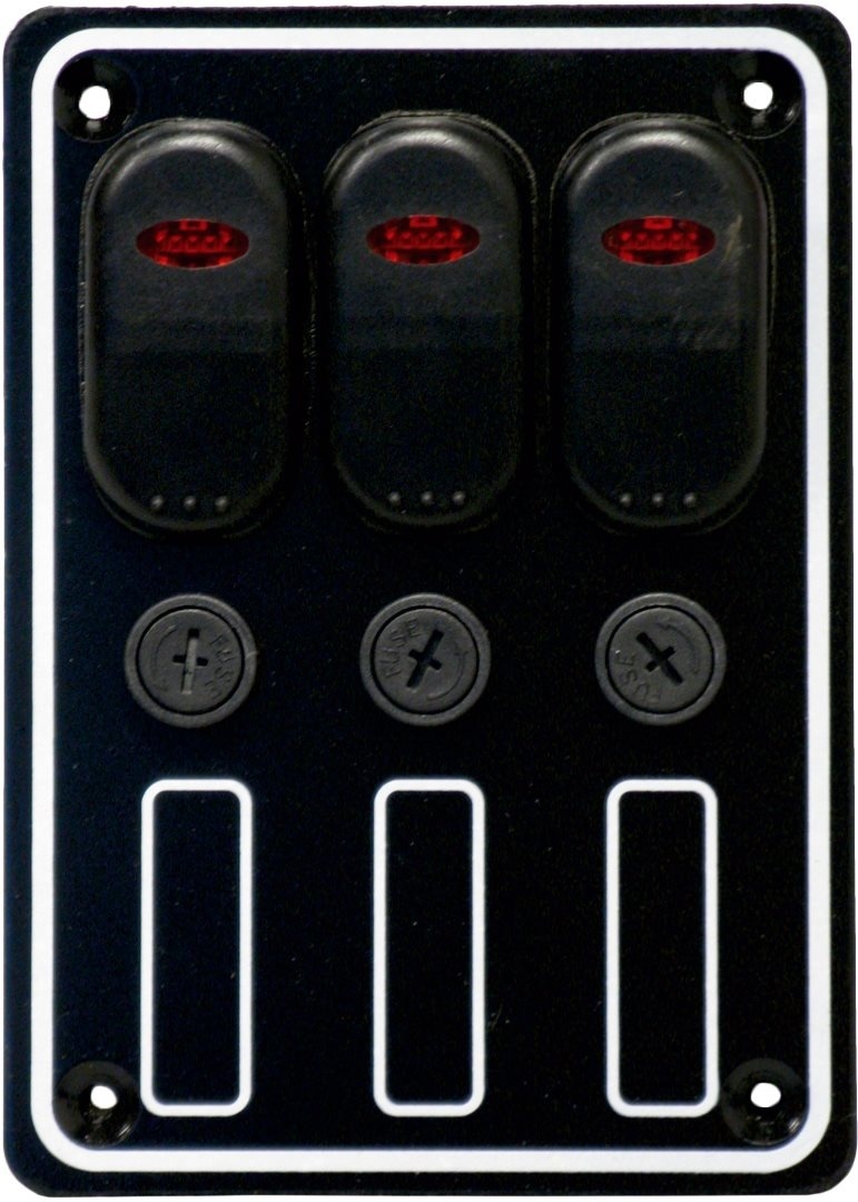 Allpa Aluminium schakelpaneel 12V waterdicht